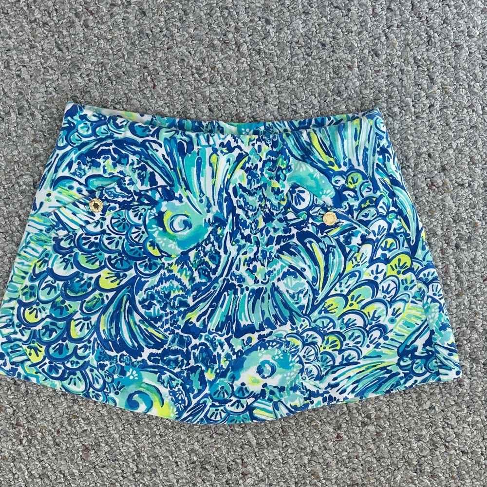 Lilly Pulitzer Blue and Green Skirt